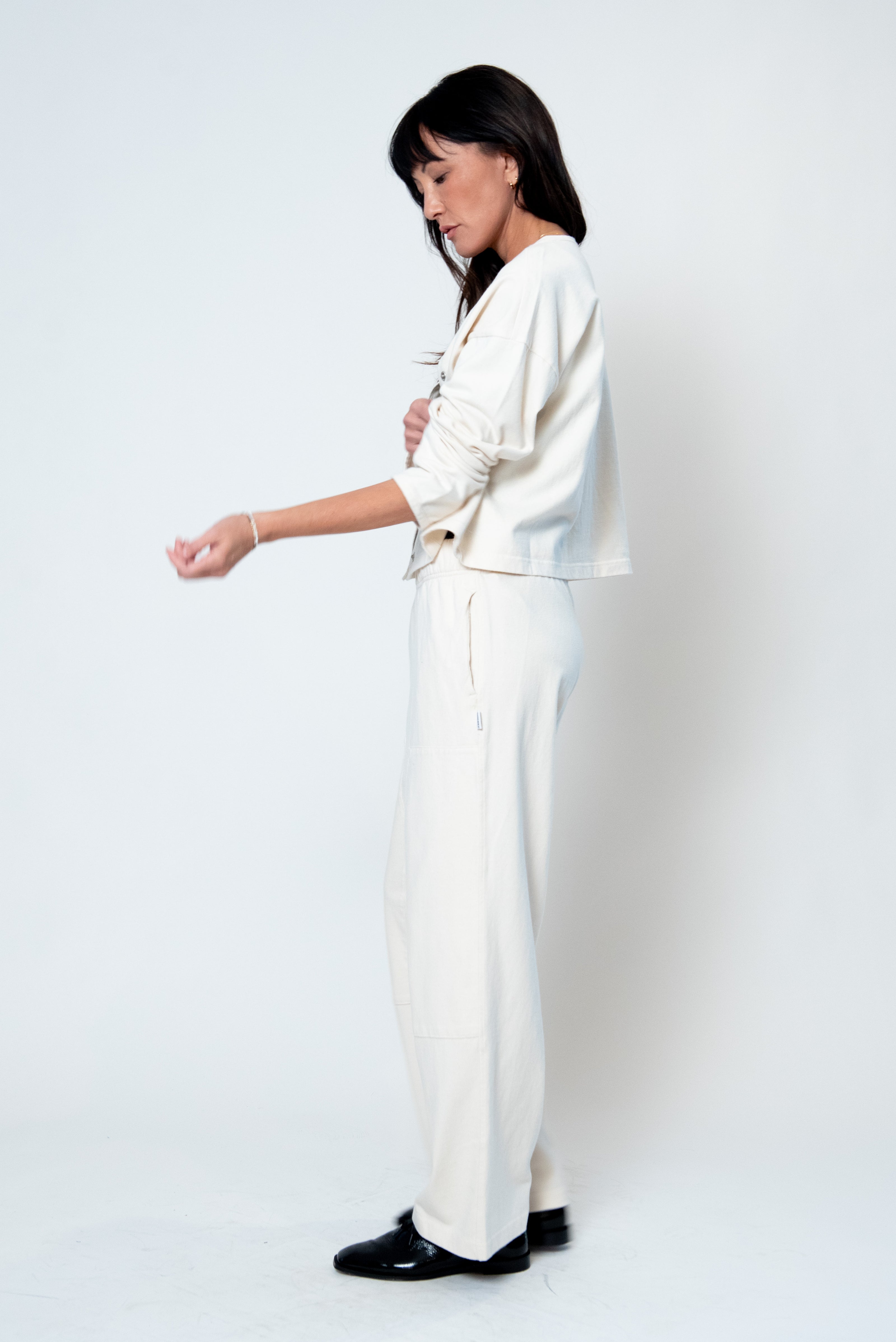 Soft Jersey Snap Cardigan