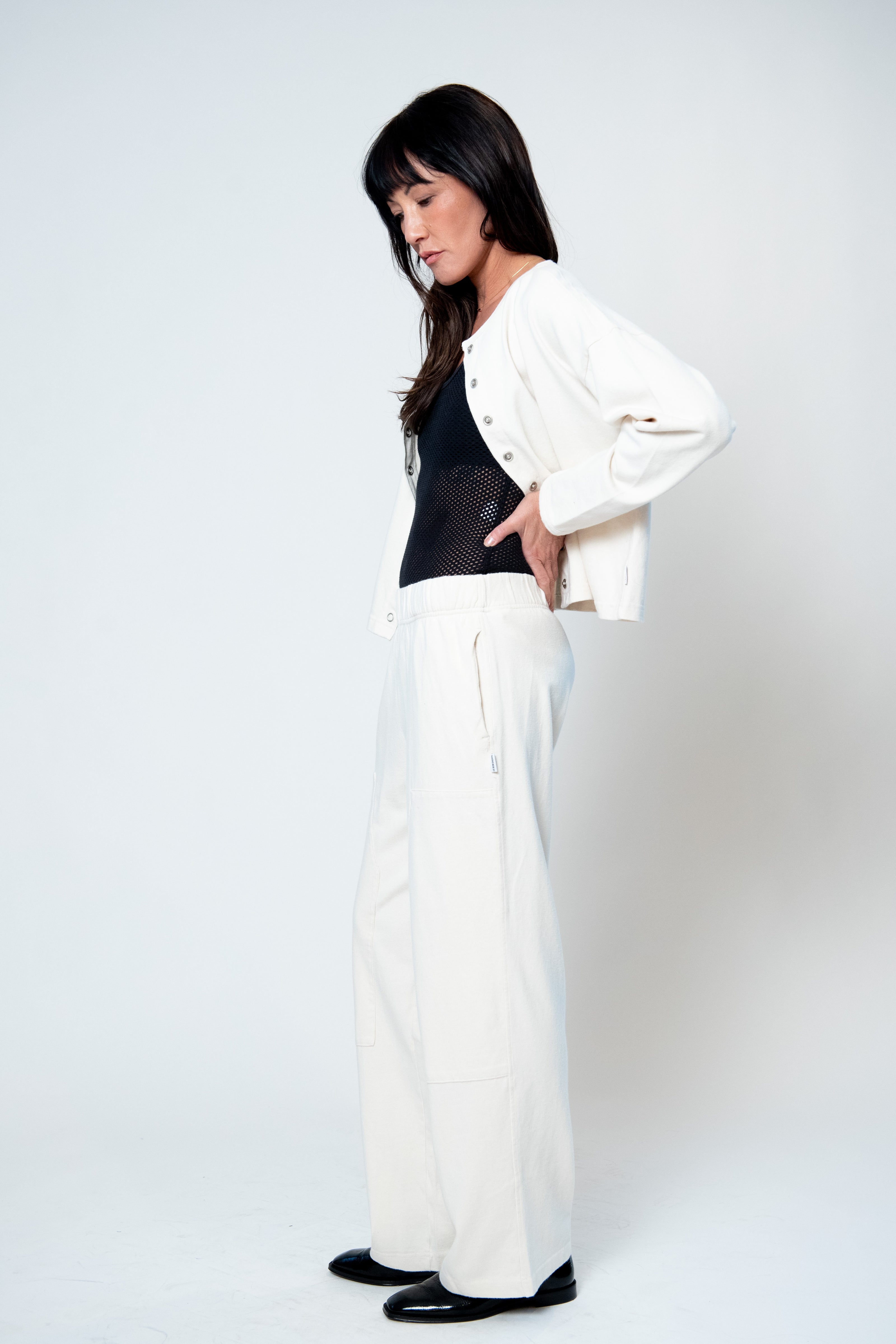 Soft Jersey Snap Cardigan