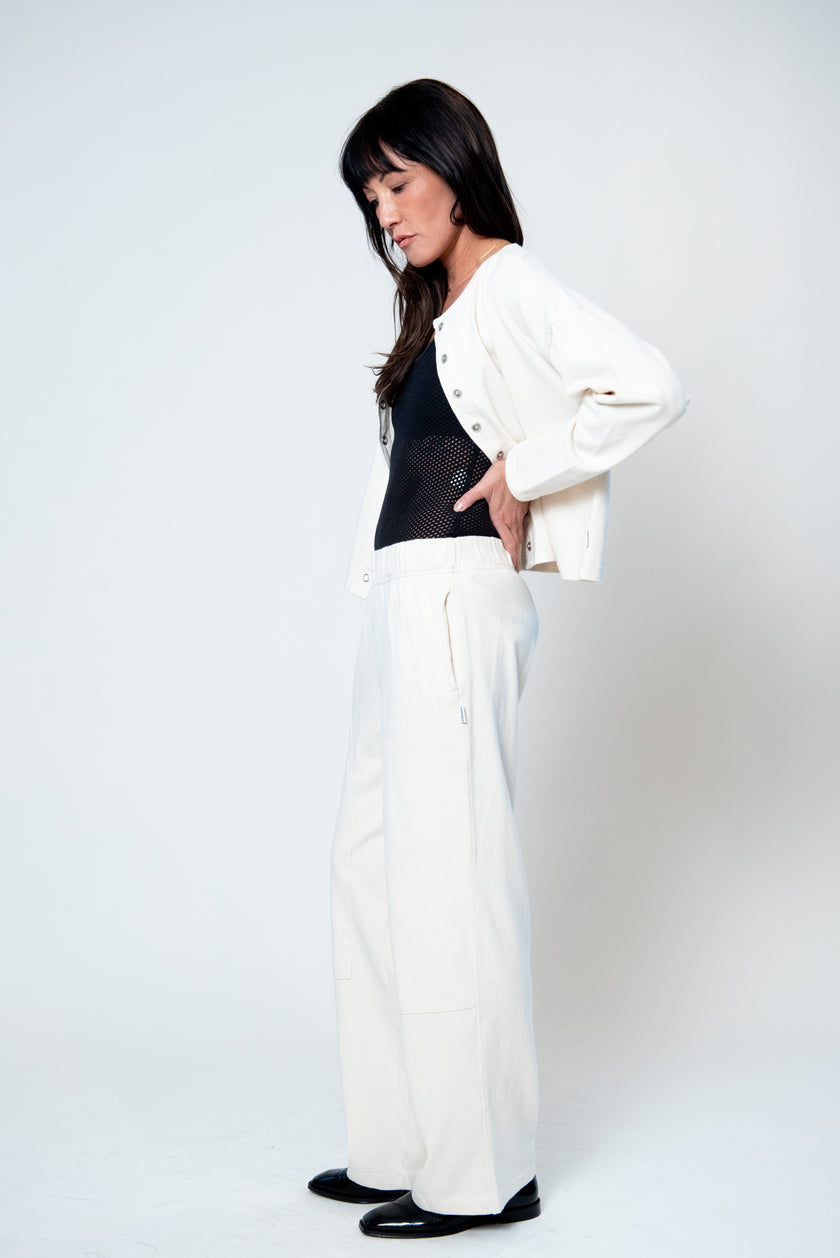 Soft Jersey Snap Cardigan