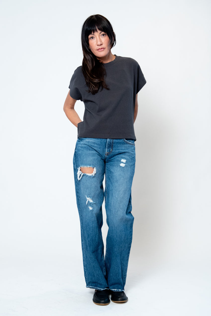 Le Bon Shoppe Jeanne Tee - Dark Slate