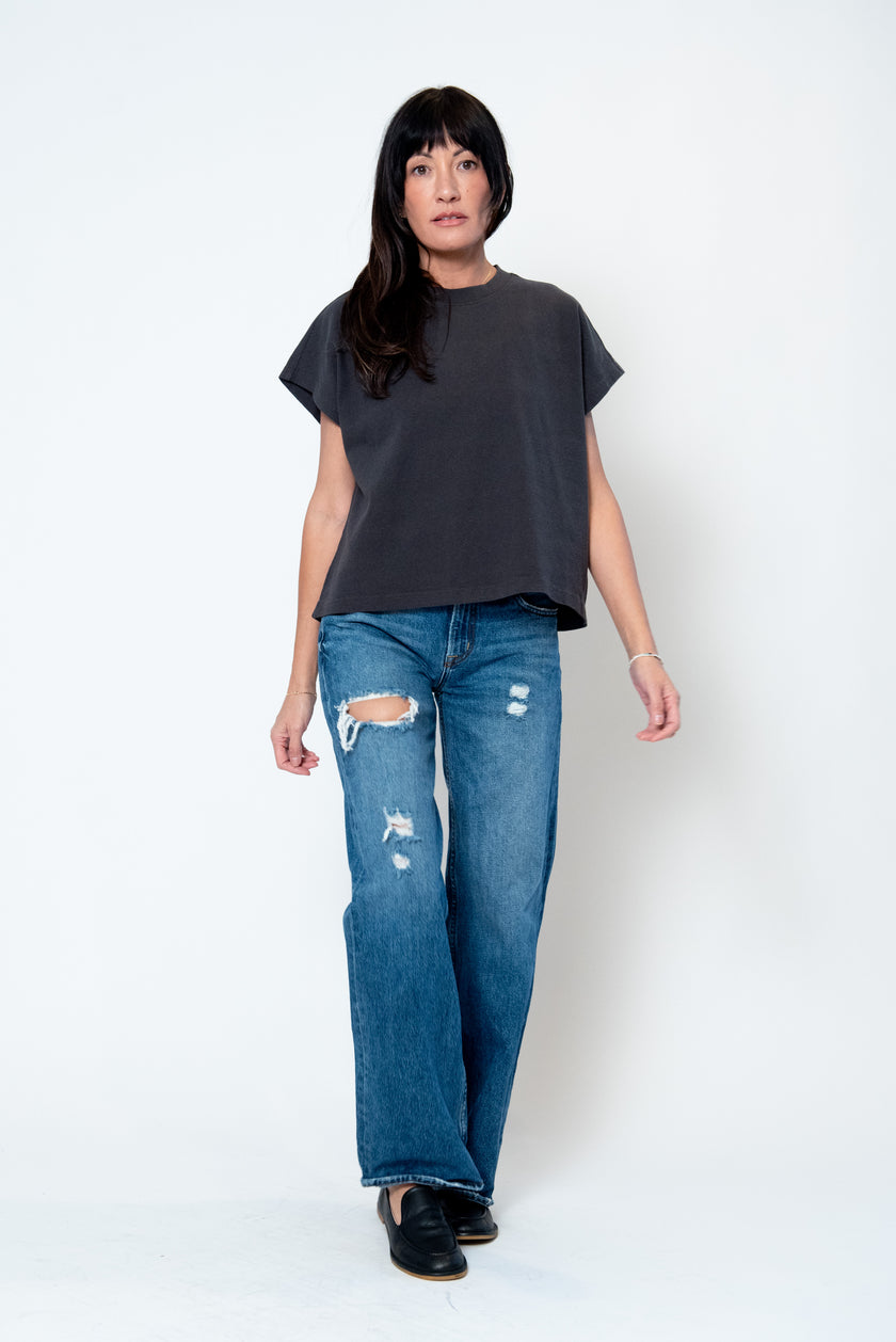 Le Bon Shoppe Jeanne Tee - Dark Slate
