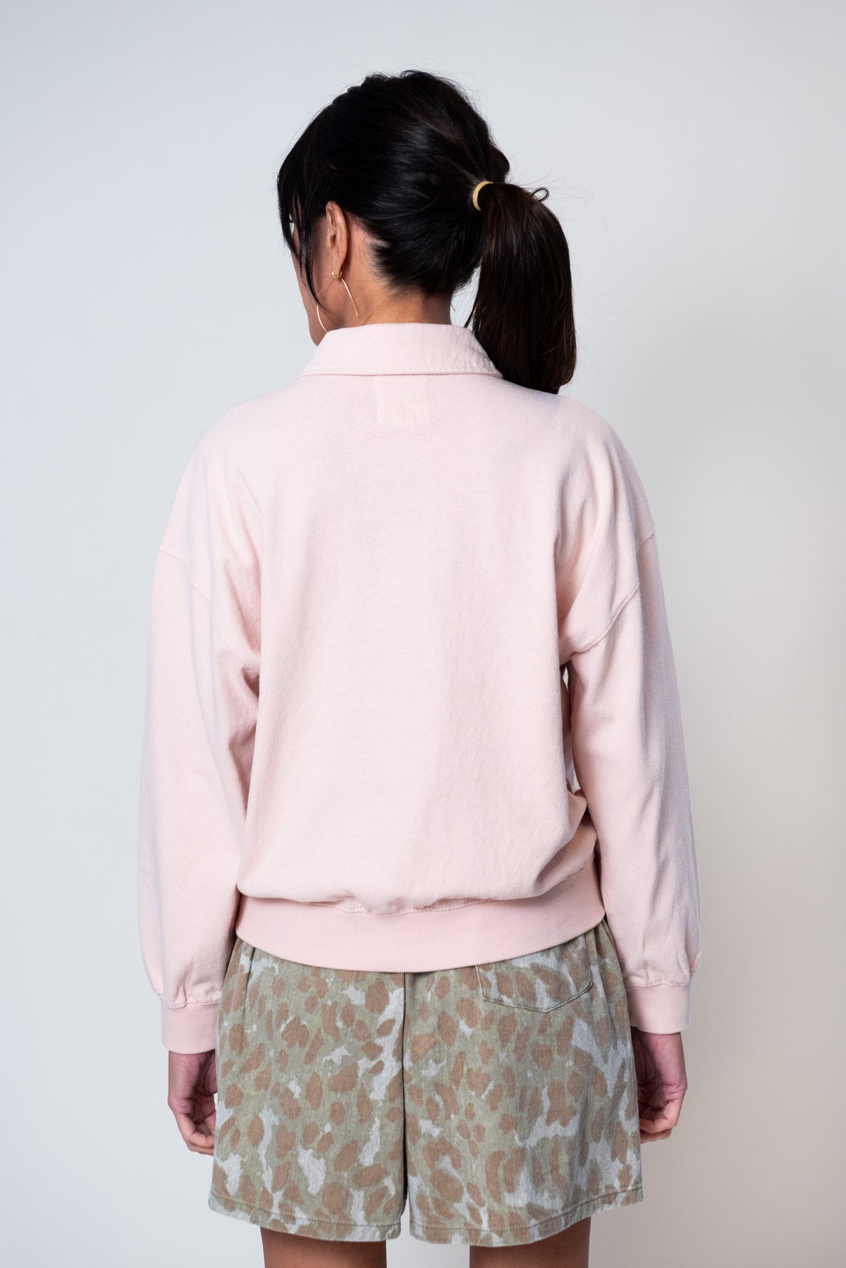 Le Bon Shoppe Polo Sweatshirt - Baby Pink