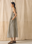 Tablier Stripe Cotton Pinafore Dress