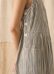 Tablier Stripe Cotton Pinafore Dress