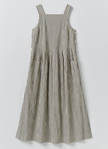 Tablier Stripe Cotton Pinafore Dress