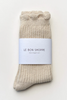 Le Bon Shoppe Linen Scallop Socks