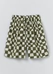 Block Print Warp Check Shorts