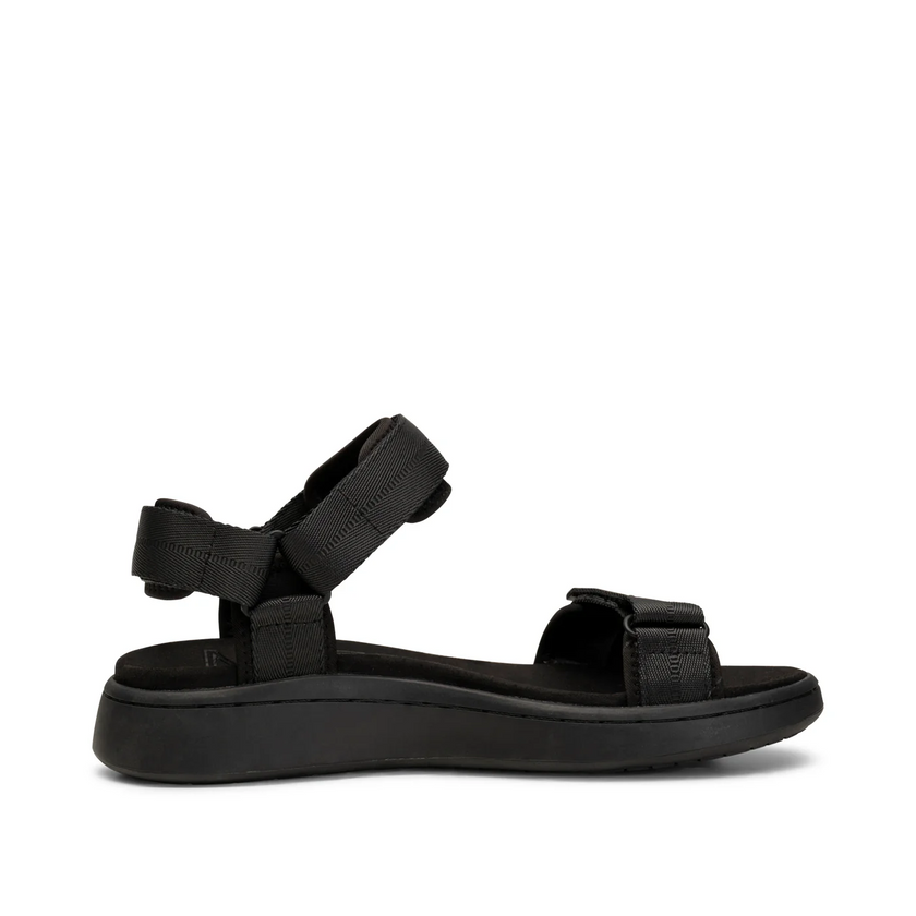 Woden Line Sandal in Black