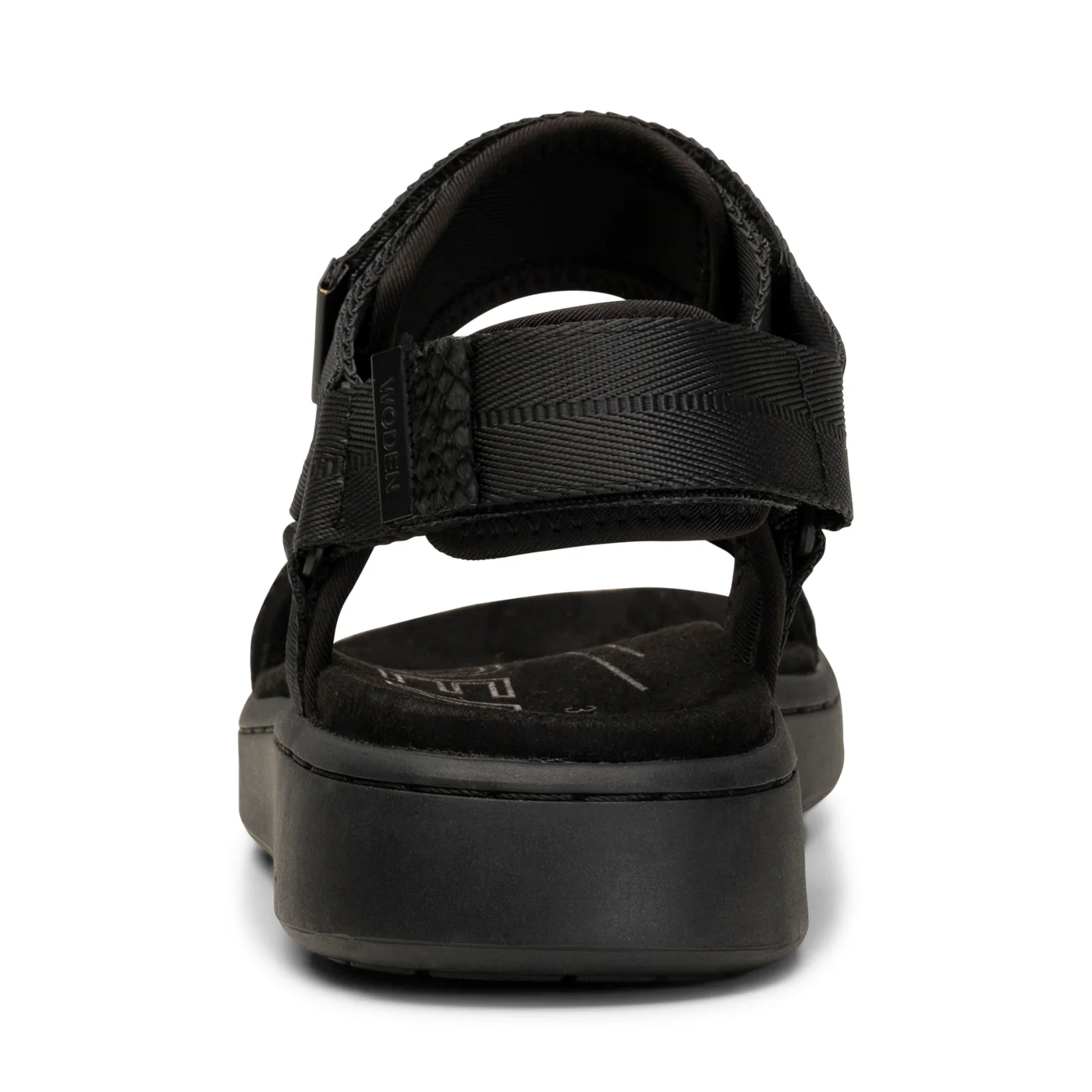 Woden Line Sandal in Black