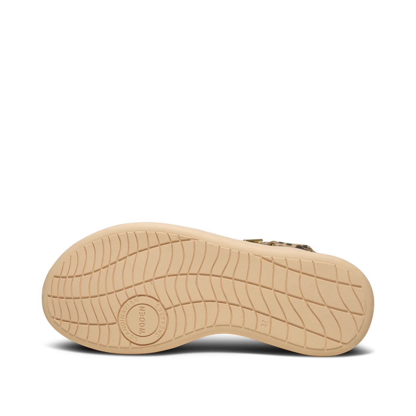 Woden Line Suede Sandal in Leopard