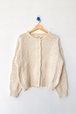 Mason Cotton Cardigan in Naturel