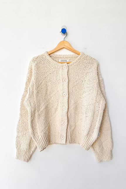 Mason Cotton Cardigan in Naturel