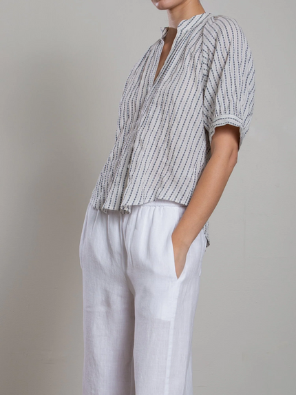 Connie Shirt in Heritage Dobby - Ivory