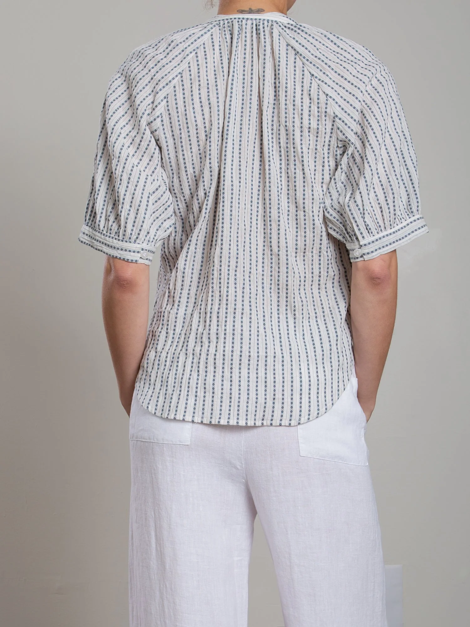 Connie Shirt in Heritage Dobby - Ivory