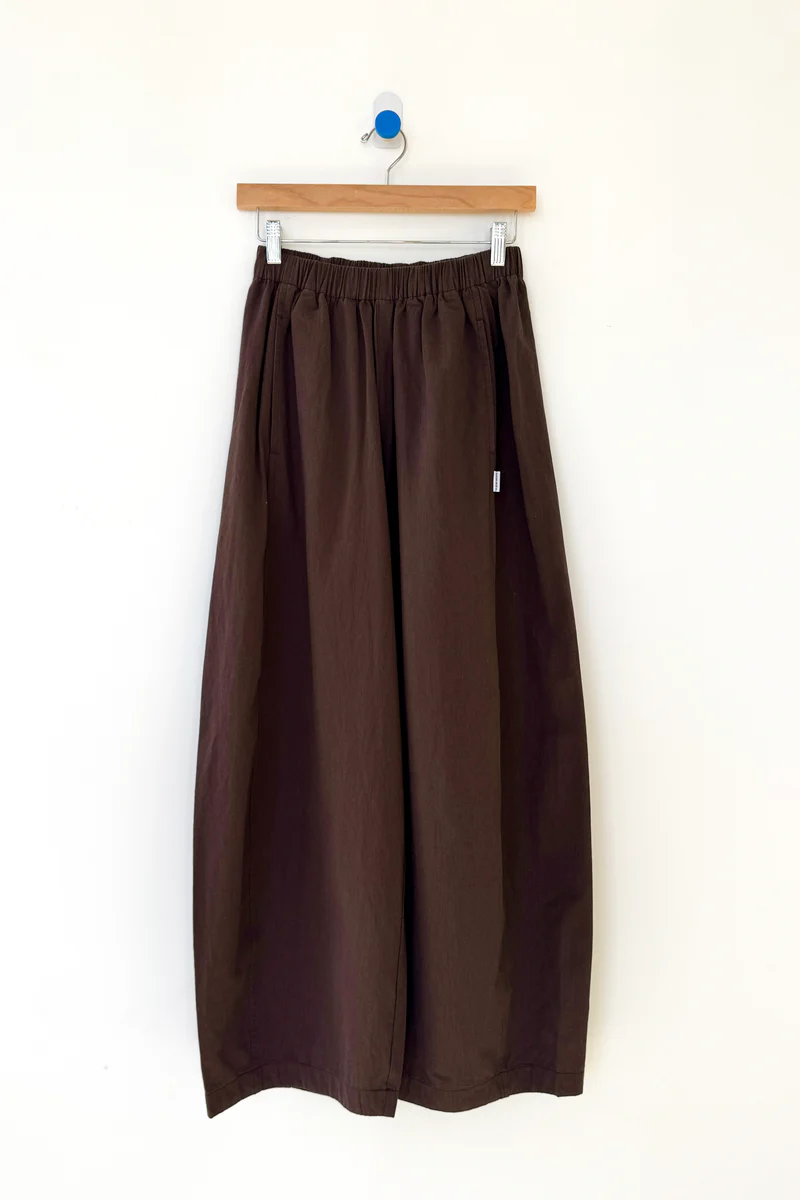 Le Bon Shoppe Parachute Pants - Dark Brown