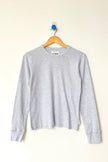 Le Bon Shoppe Pointelle Long Sleeve Tee - Icy Grey
