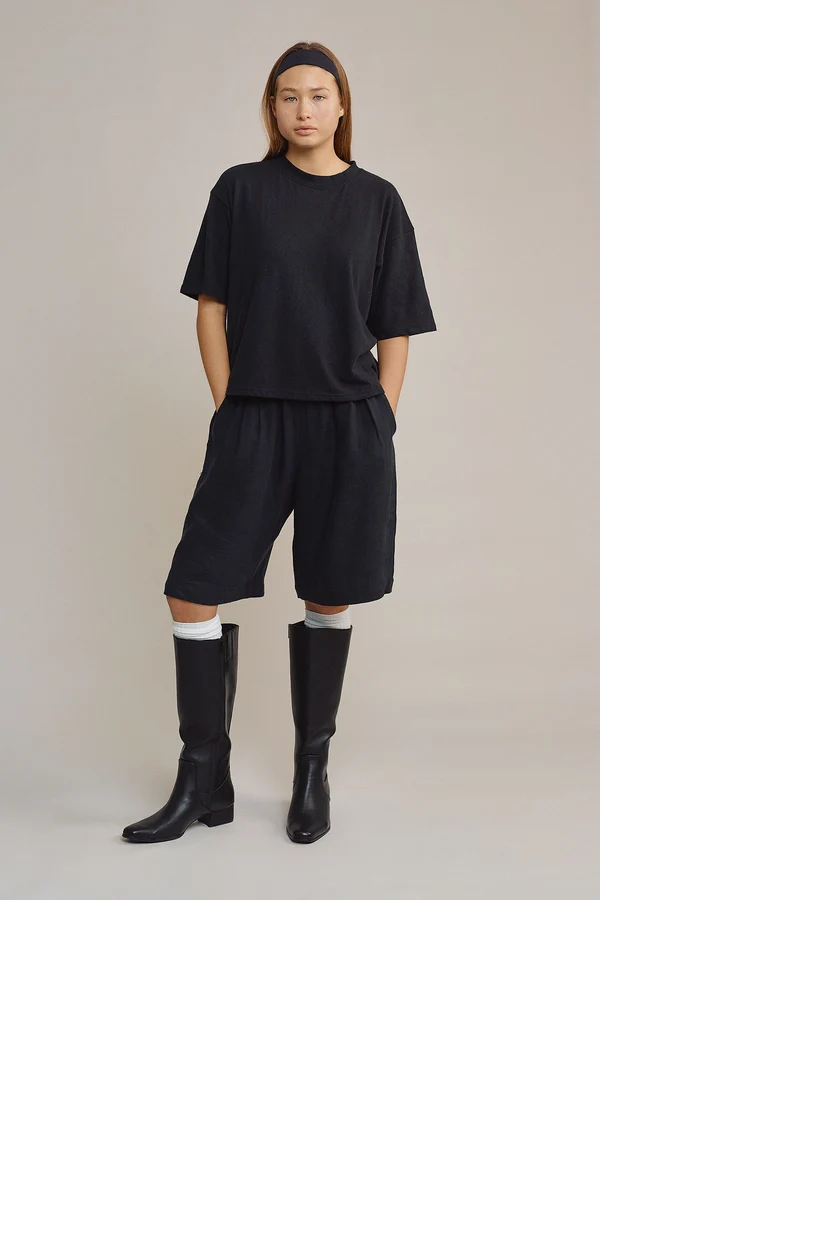 Jungmaven 100% Hemp Cambria Short - Black