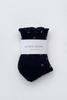 Le Bon Shoppe Petal Ruffle Hugger Crew Socks
