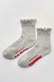 Le Bon Shoppe Ruffled Hugger Crew Socks