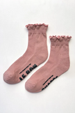 Le Bon Shoppe Ruffled Hugger Crew Socks
