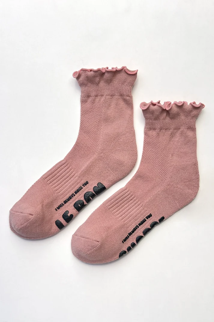 Le Bon Shoppe Ruffled Hugger Crew Socks