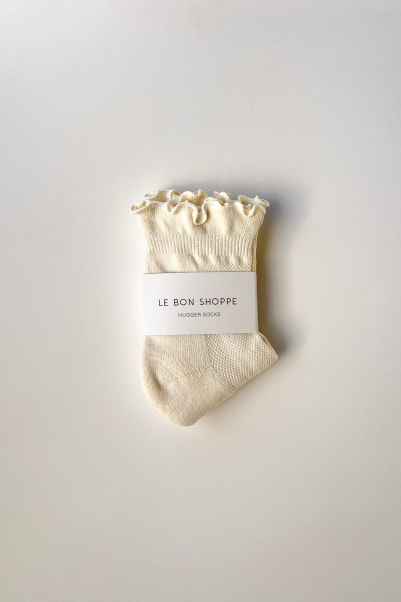 Le Bon Shoppe Ruffled Hugger Crew Socks