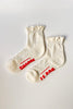 Le Bon Shoppe Ruffled Hugger Crew Socks