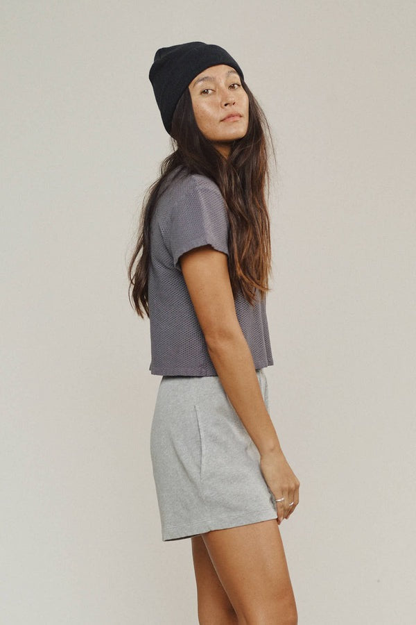 Jungmaven Carmen Cropped Mesh Tee