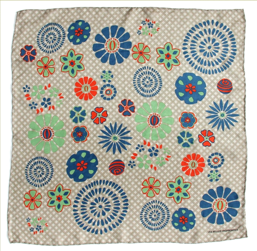 Les Belles Vagabondes 100% Silk Square - Small
