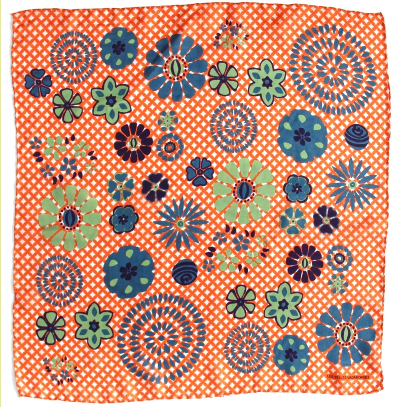Les Belles Vagabondes 100% Silk Square - Small