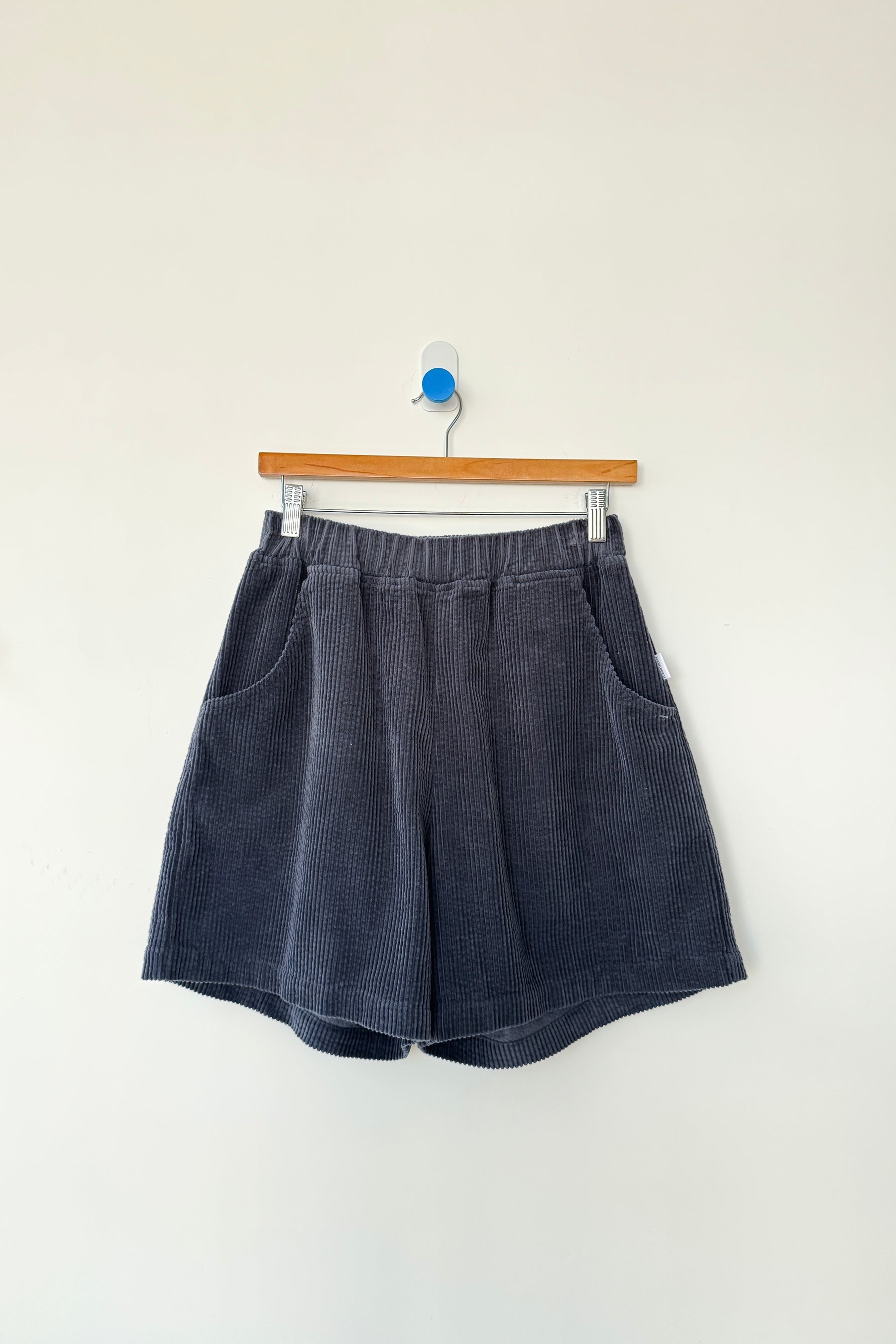 Le Bon Shoppe Soft Corduroy City Shorts - Charcoal Grey