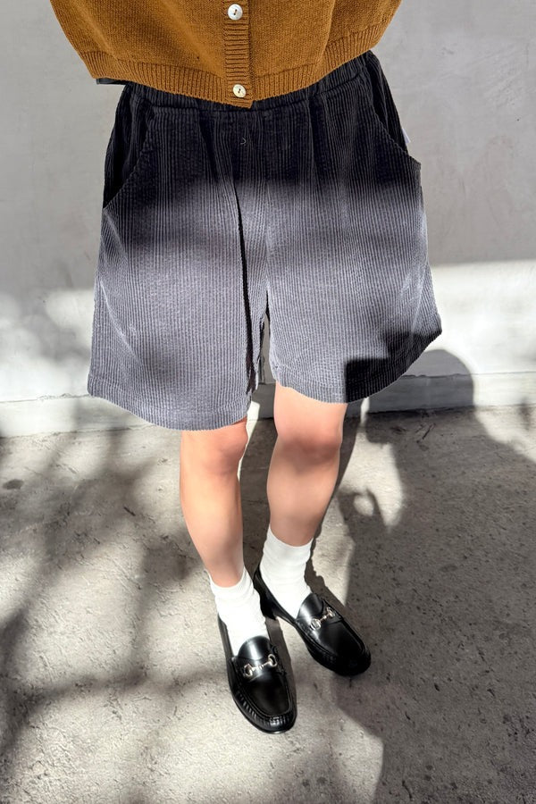Le Bon Shoppe Soft Corduroy City Shorts - Charcoal Grey