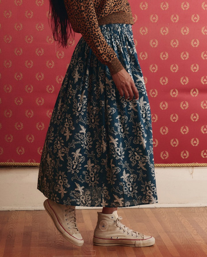 The Viola Skirt in Indigo Indira