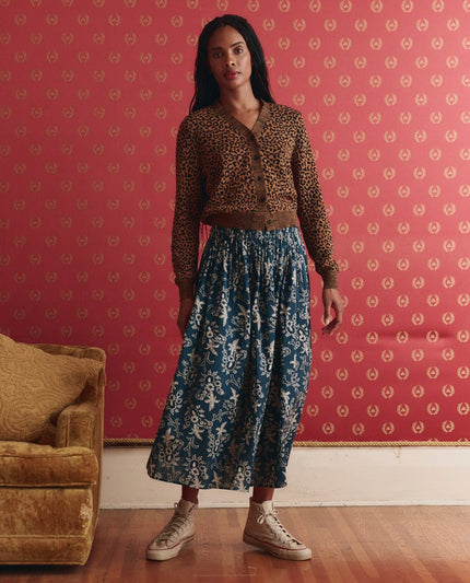The Viola Skirt in Indigo Indira