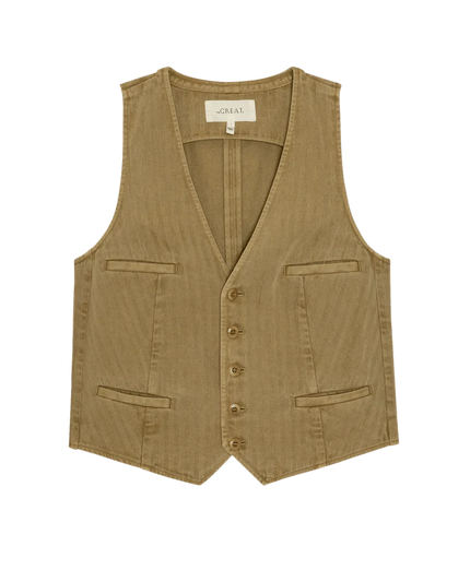 The Suit Vest in Driftwood