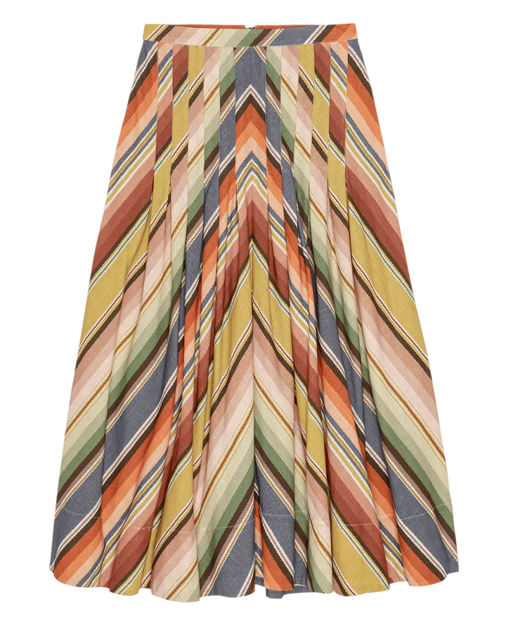 The Rhythm Skirt in Davenport Stripe