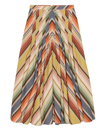 The Rhythm Skirt in Davenport Stripe