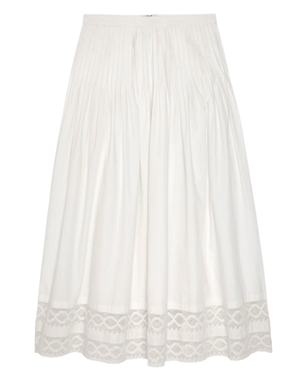 The Structured Victorian Skirt in White