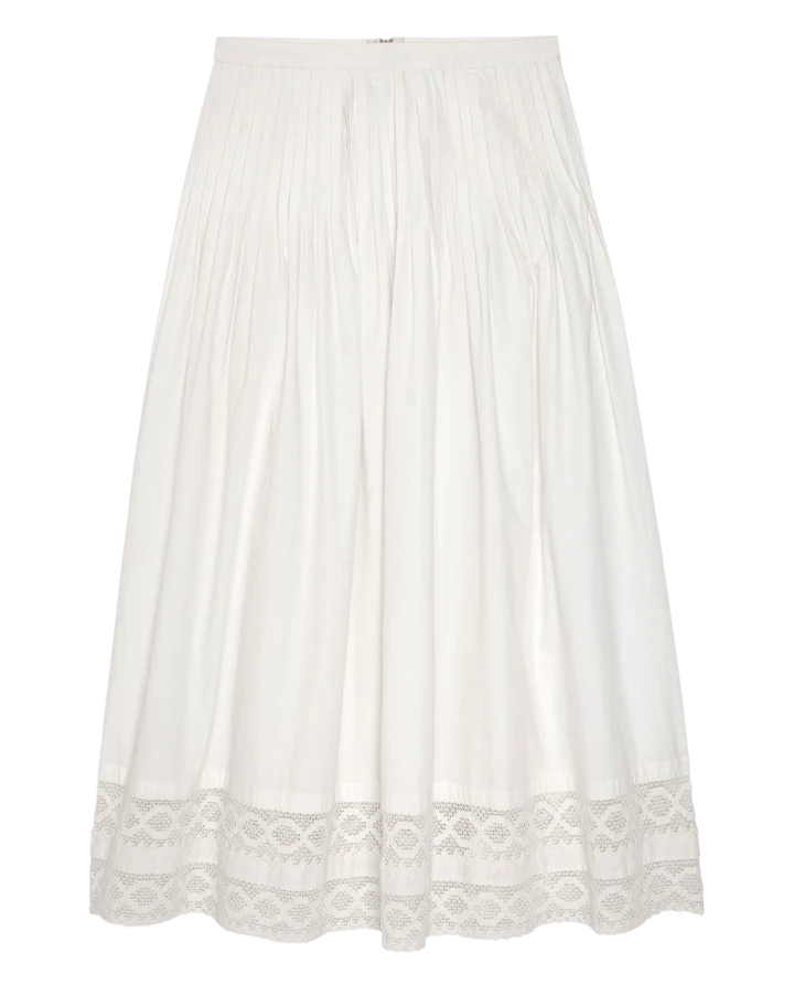 The Structured Victorian Skirt in White