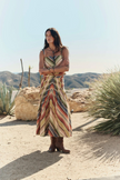 The Rhythm Skirt in Davenport Stripe