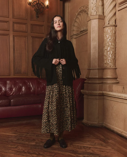 The Western Fringe Sweater Jacket.