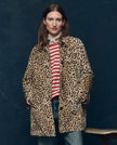 The Great. The Car Coat in Vintage Leopard