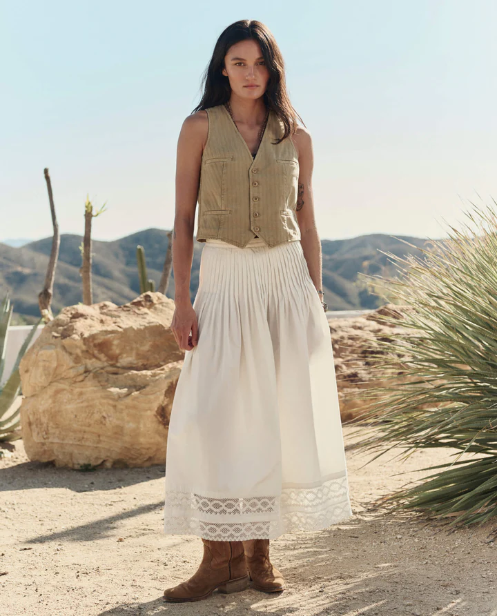 The Structured Victorian Skirt in White