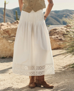 The Structured Victorian Skirt in White