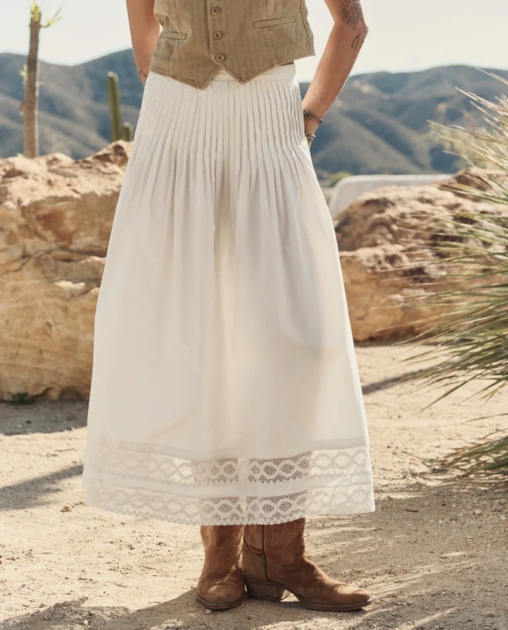 The Structured Victorian Skirt in White