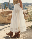 The Structured Victorian Skirt in White