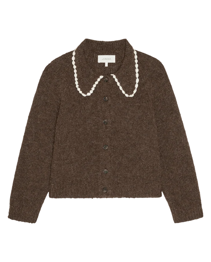 The Crochet Collar Cardigan.