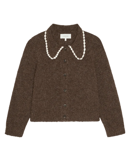 The Crochet Collar Cardigan.