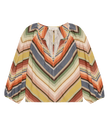 The Seamed Bodega Top in Davenport Stripe