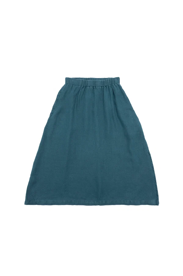 Jungmaven 100% Hemp Tennessee Skirt - Deep Teal